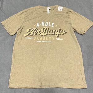 A-Hole Air Banjo Academy Heather Olive Short Sleeve Tee Size Large